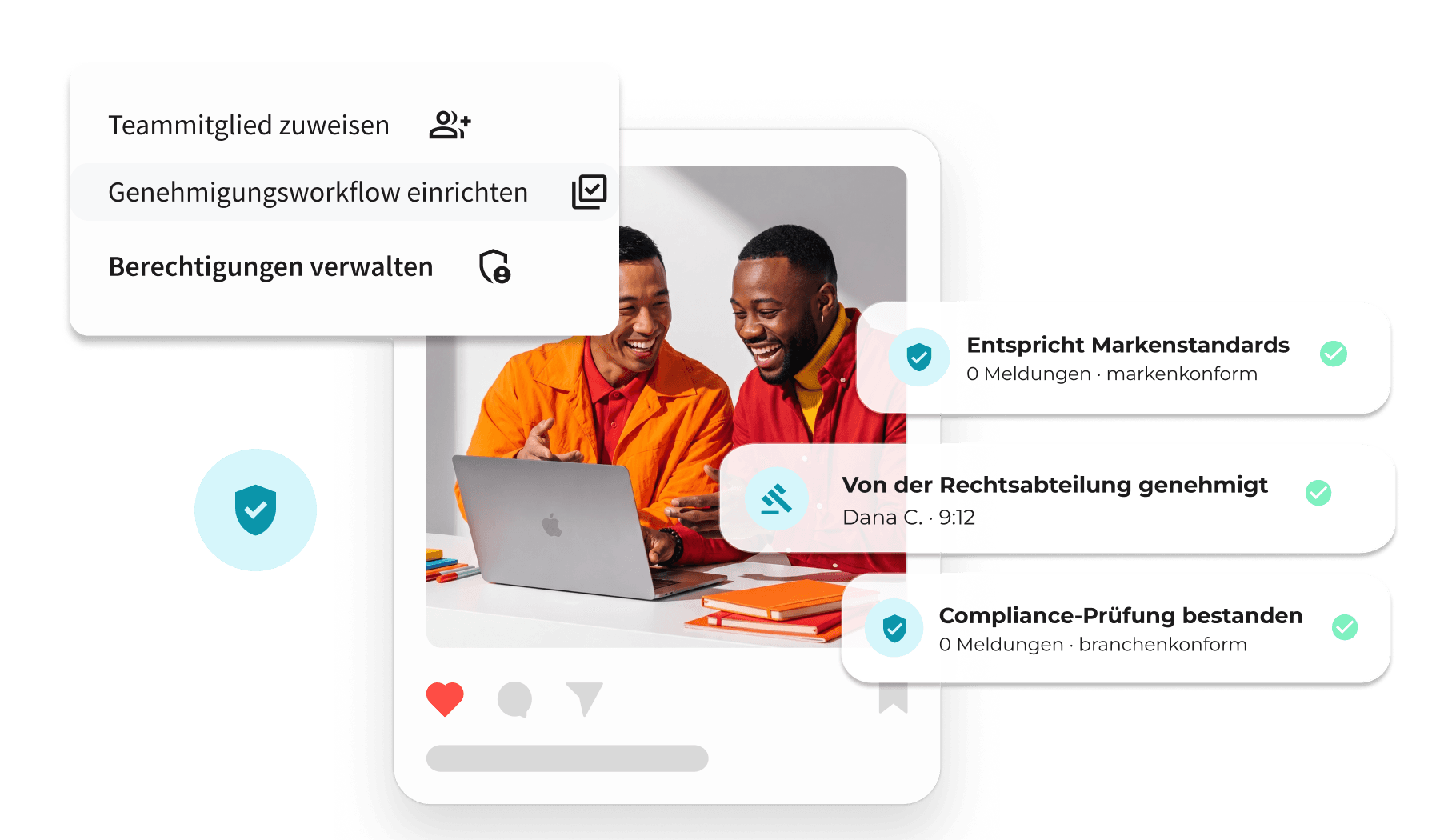 Screenshots der Publishing-Tools von Hootsuite.